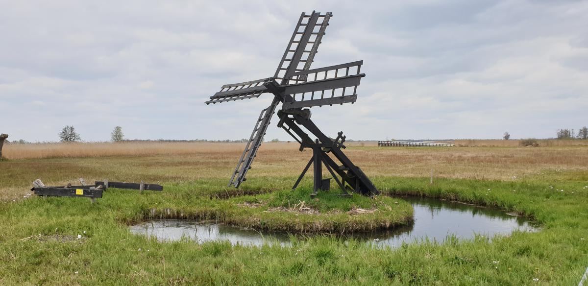Small size windmill that use to pump water