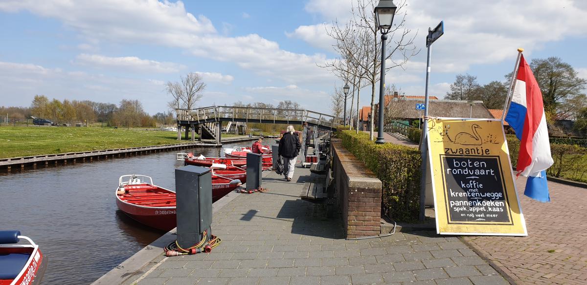 Take a canal tour around Giethoorn village
