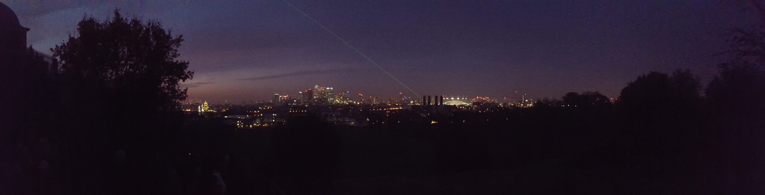 Looking from Greenwich meridian