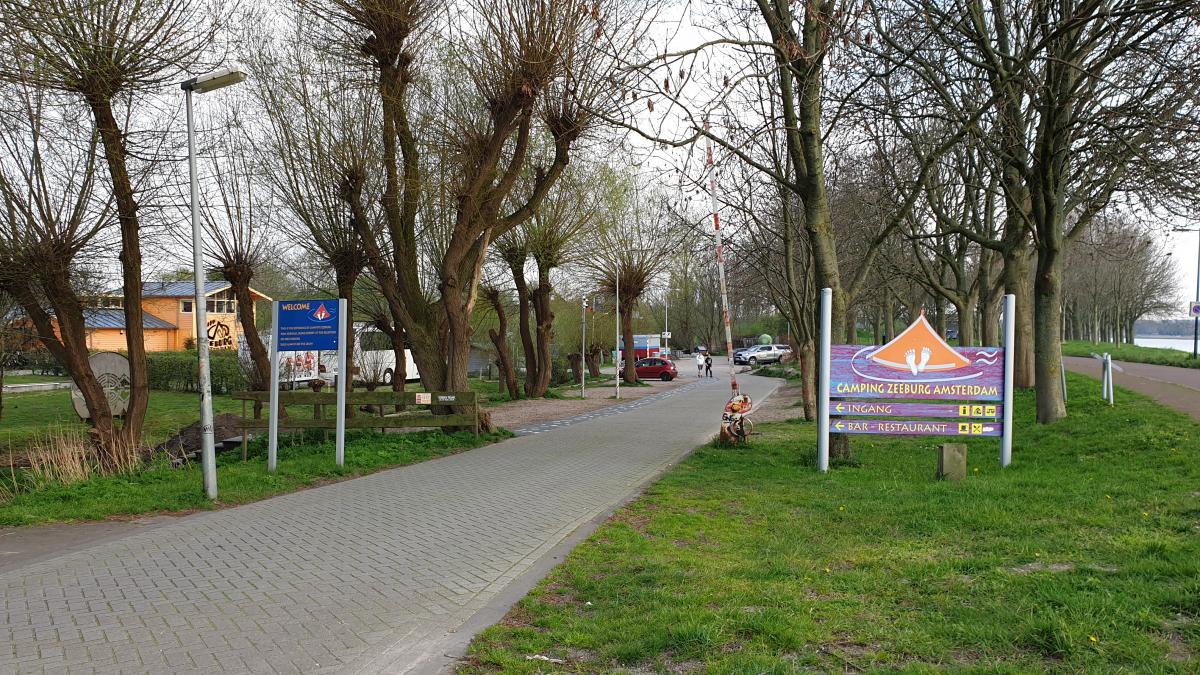 Camping at Zeeburg campsite Amsterdam