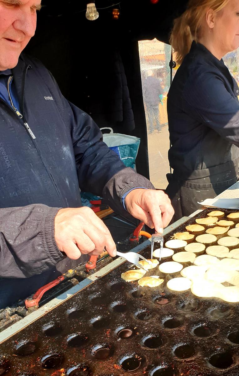 Poffertjes- Dutch mini puffed pancakes