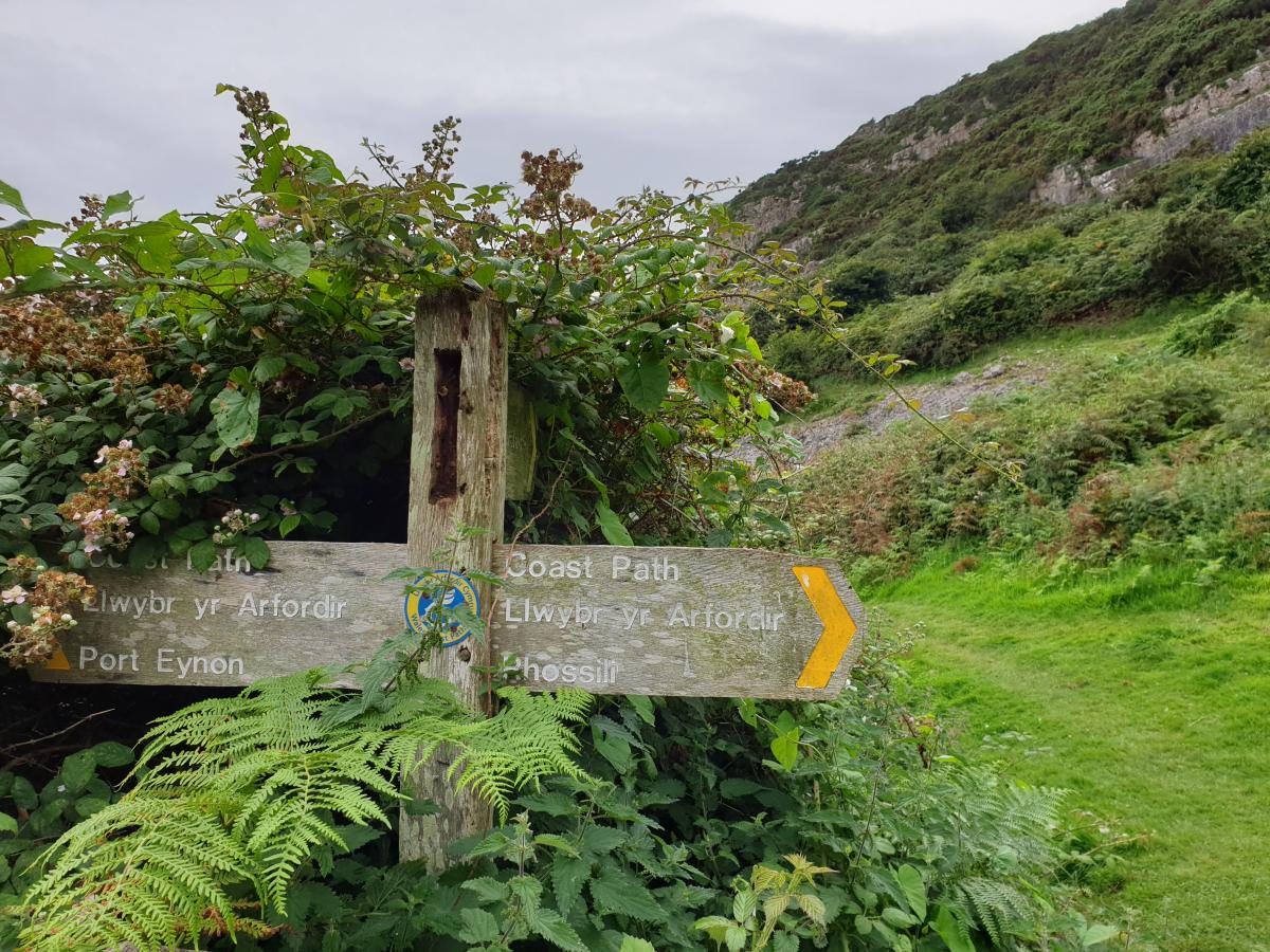 Car park to Mewslade bay