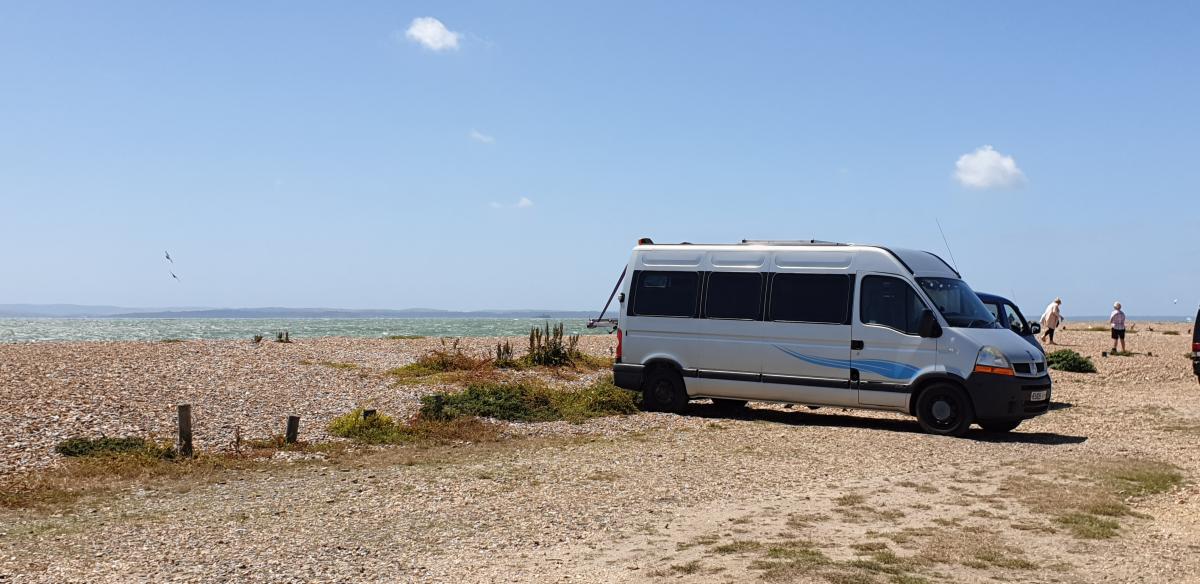 Hayling Island beach car park